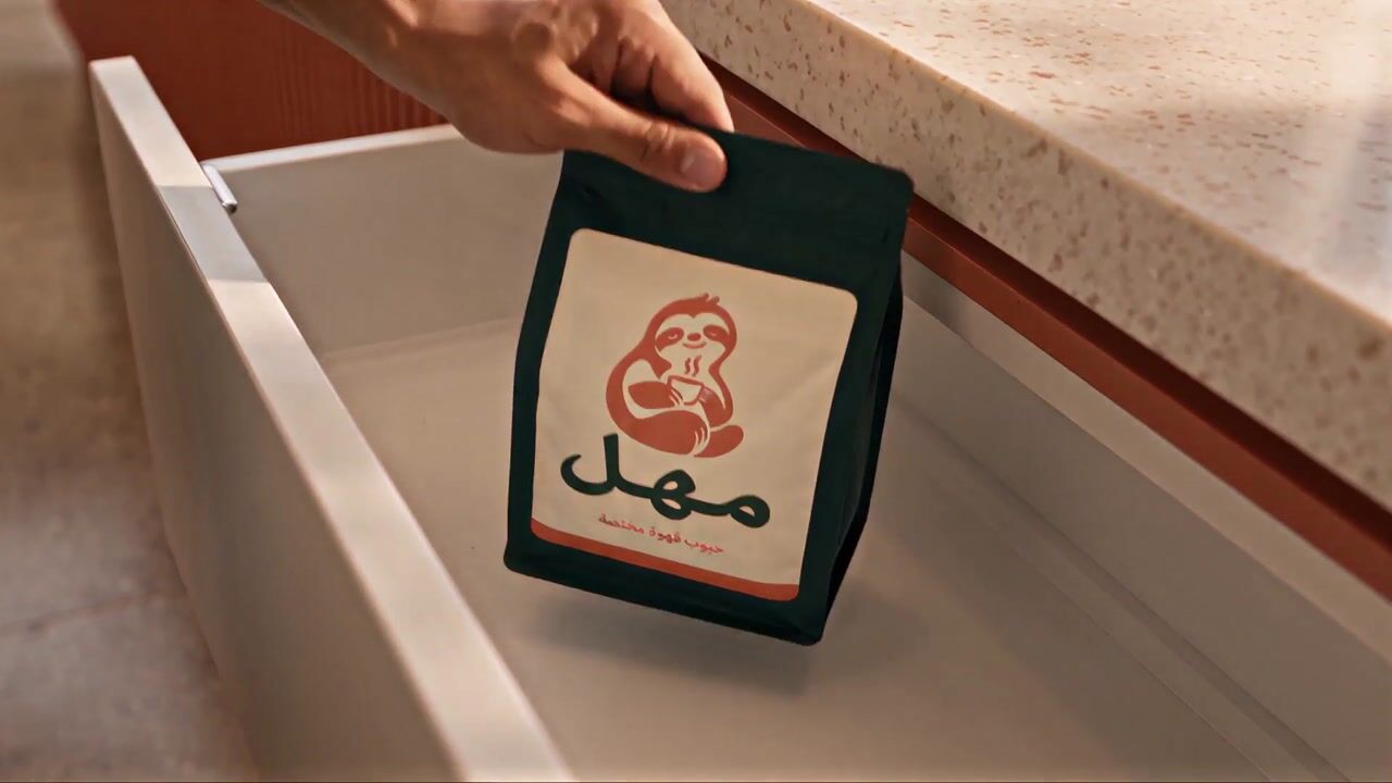 Still: a dramatised ad with characters